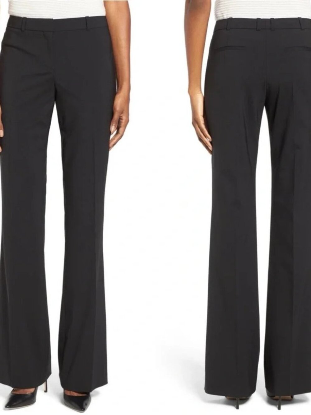 Hugo Boss Tulea 3 wool flare pants trousers